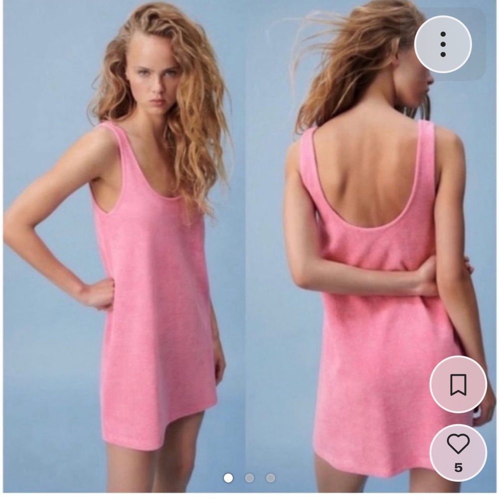 Zara Pink Backless Dress